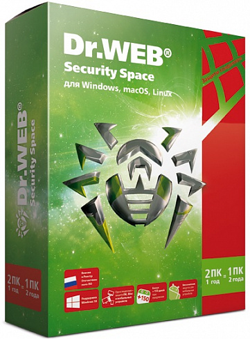 Dr.WEB Security Space 2 ��/1 ���